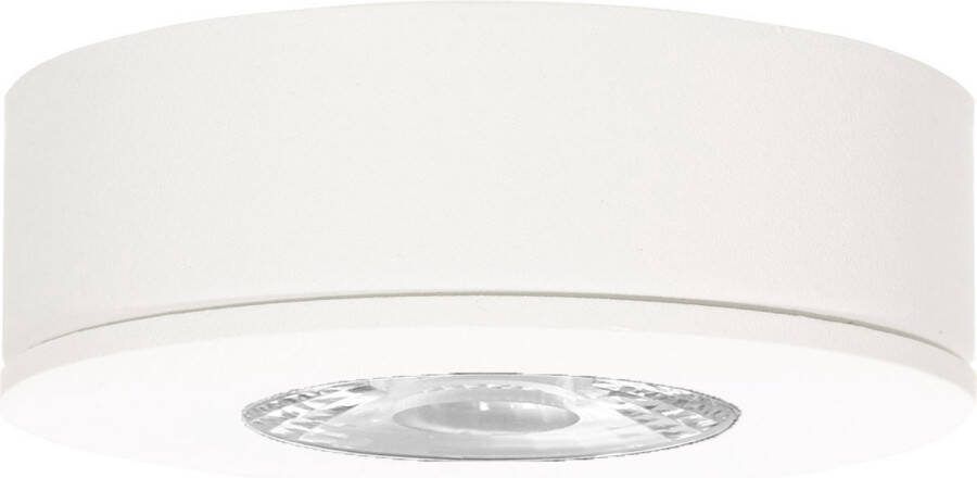 Ledinbouwspotsleds.nl LED opbouwspot Wit Energiezuinig 3 Watt 3000K Warm Wit IP44 (Stof en spatwaterdicht) Lichthoek 120 graden