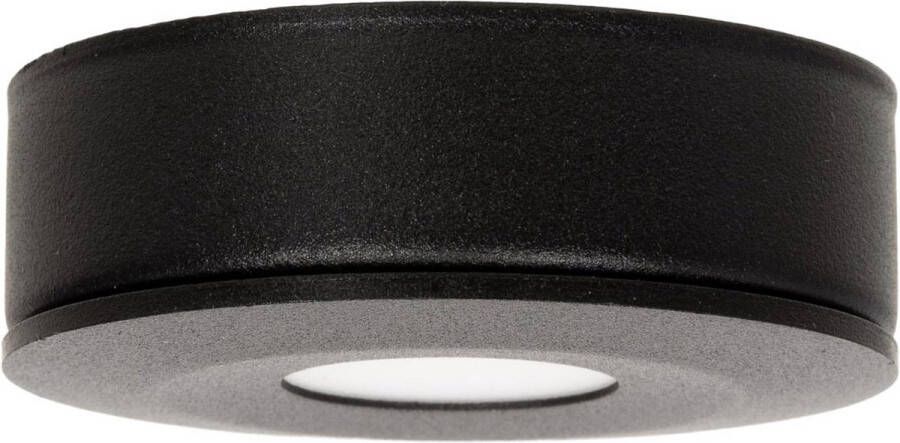 Ledinbouwspotsleds.nl LED opbouwspot Zwart Dimbaar 3 Watt 2700K Extra Warm Wit IP44 (Stof en spatwaterdicht) Lichthoek 120 graden