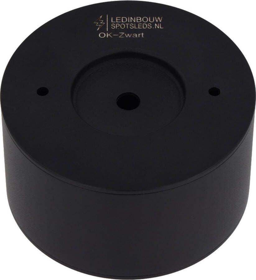 Ledinbouwspotsleds.nl LED opbouwspot Zwart Dimbaar 5 Watt 2000-3000K Dim To Warm IP65 (Stof spat en straalwaterdicht) Lichthoek 50 graden