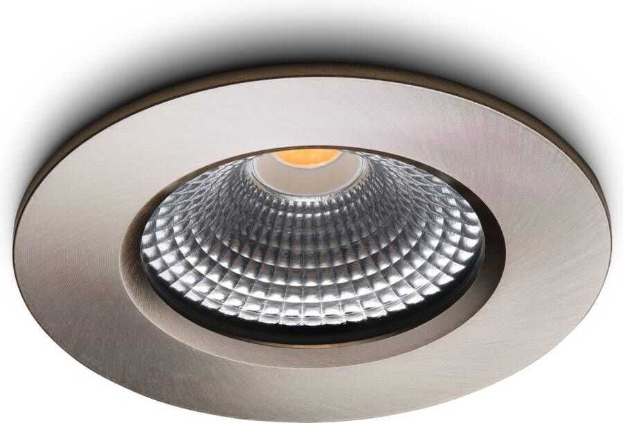 Ledisons LED Inbouwspot Udis RVS 3W Dimbare Spot Neutraal-Wit IP65 Geschikt voor Woonkamer Badkamer en Keuken Plfondspot RVS Ø68 mm