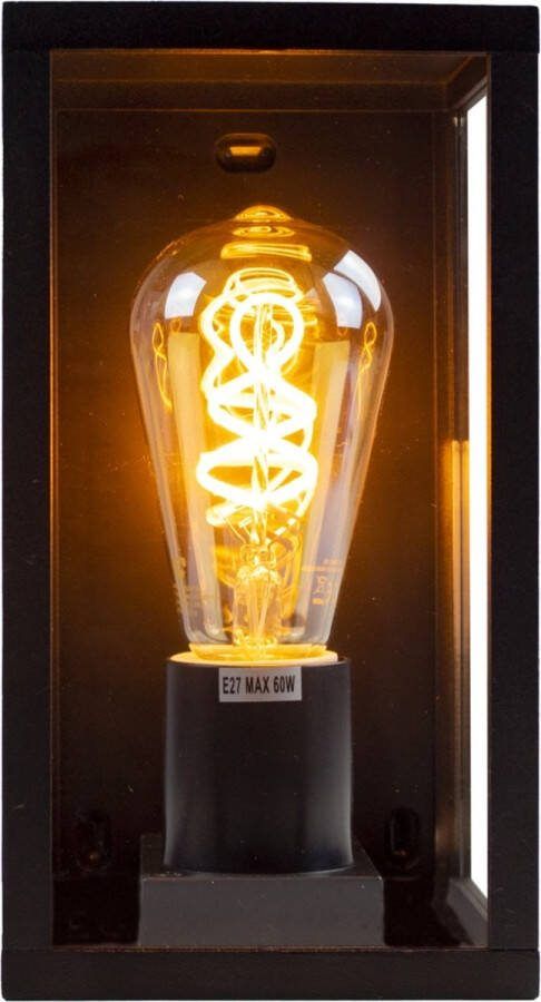 LedLoket Buiten Industriële wandlamp vierkant E27 LED lampen Amsterdam