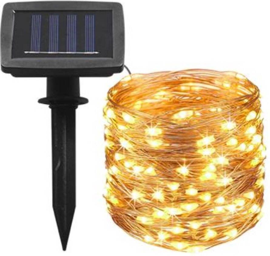 LedLoket Solar lichtslinger Twinkle 10 Meter 100 LED's Warm licht