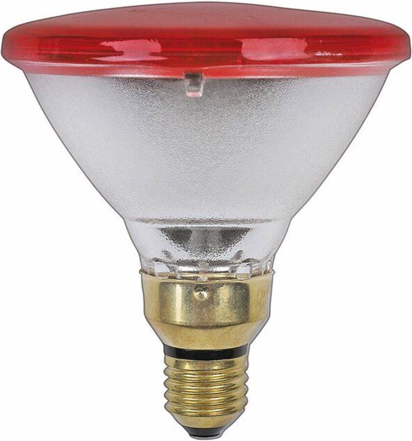 LEDmaxx Infrarood gloeilamp PAR38 E27 150W 60° Rood warmtelamp Ø12.1cm
