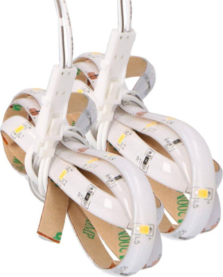 LED's Light LED strip 0.8m Neutraal wit Dimbaar Trapverlichting 2 stuks