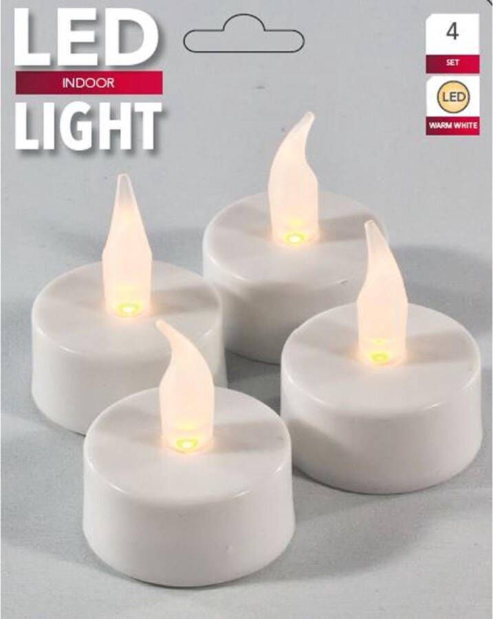 LED's Light LED Theelicht|Waxinelicht|4 Stuks|Inclusief Batterijen