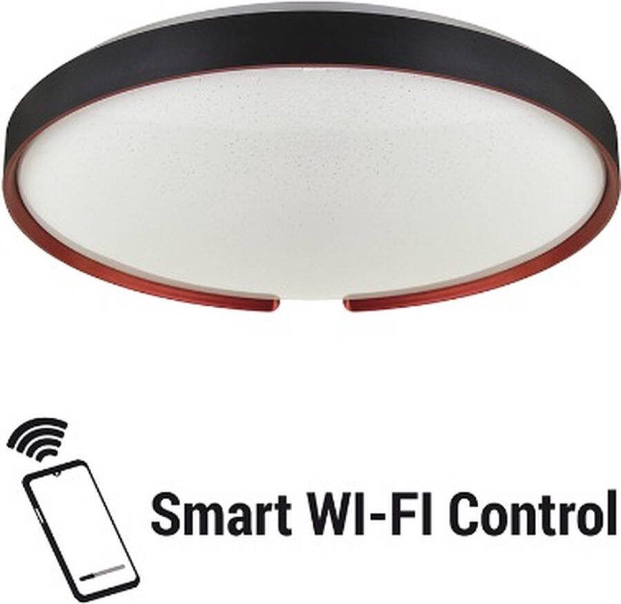 Ledstorage ESPERANTO Smart LED Plafondlamp Slimme Plafonniere Appbesturing Ø 39.5 cm iOS & Android 2.4 Ghz WiFi 24W 2810 Lumen Warm tot Koelwit licht
