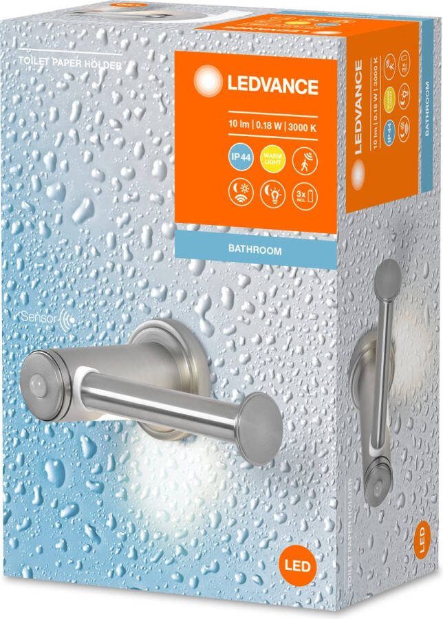 Ledvance BADKAMER toiletrolhouder + licht -.18W 1-lm