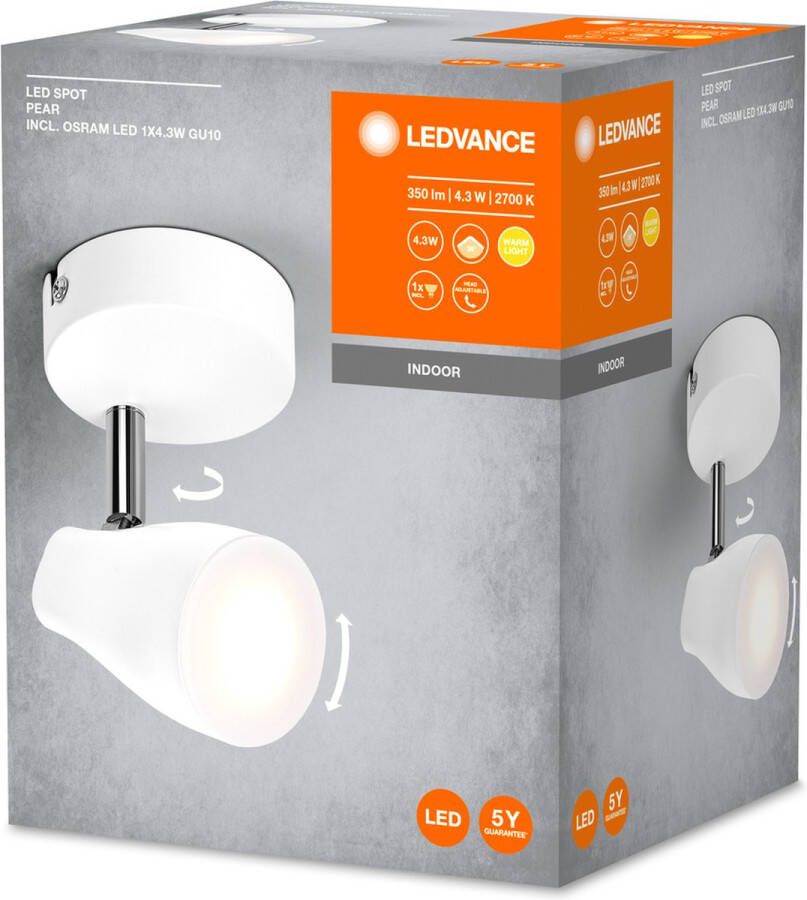 Ledvance LED SPOT PEAR plafondmontagespot ws 4 3W 210lm