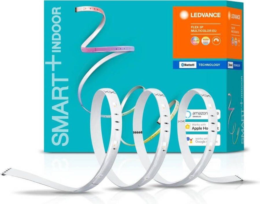 Ledvance Slimme LED strip LED: voor alle oppervlakken SMART+ Flex 3P Multicolour 10 W 220…240 V uitstralingshoek: 120° RGBW 2000 … 6500 K body materiaal: silicone IP20 1-bundel