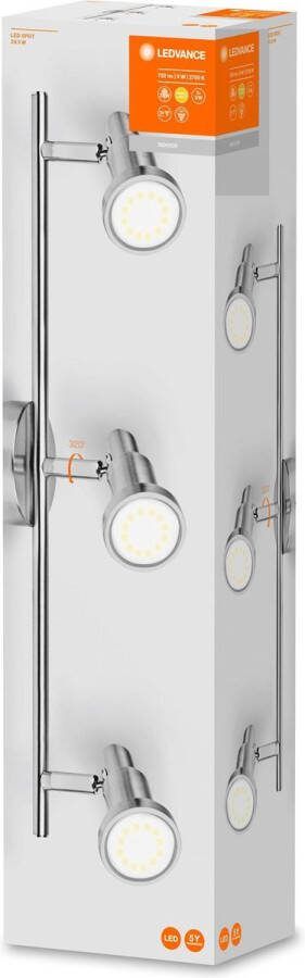 Ledvance Spotverlichting LED lamp: voor plafond GU10 LED SPOT 9 W 220…240 V stralingshoek: 120 Warm White 2700 K body materiaal: aluminum IP20