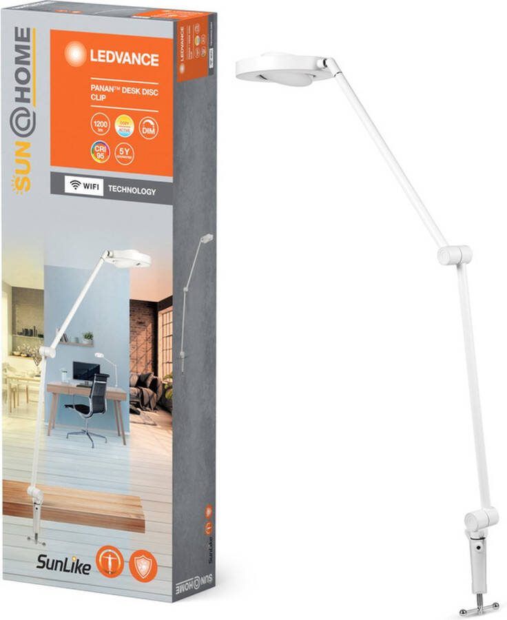 Ledvance SUN@HOME PANAN CLIP bureaulamp ws 15W
