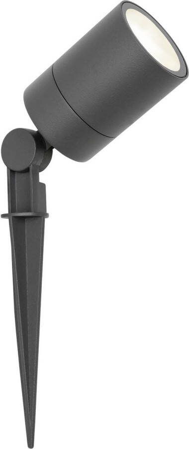 LEDVION LED Prikspots Aluminium Antraciet IP65 5W 4000K 1 meter kabel LED spots LED tuinspots voor buiten