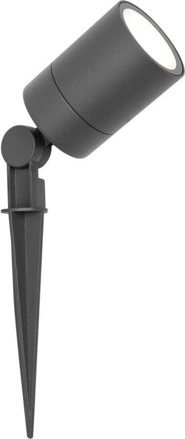 LEDVION LED Prikspots Aluminium Antraciet IP65 5W 6500K 1 meter kabel LED spots LED tuinspots voor buiten