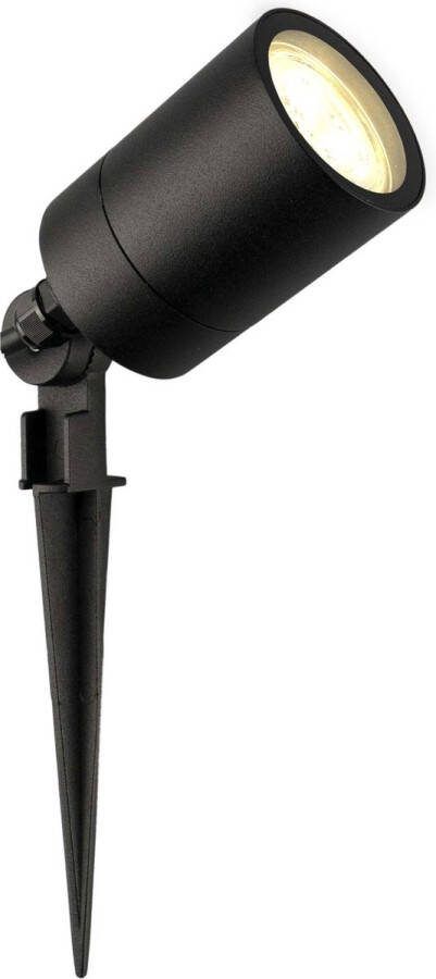 LEDVION LED Prikspots Zwart IP65 5W 2700K 1 meter kabel LED spots LED tuinspots voor buiten