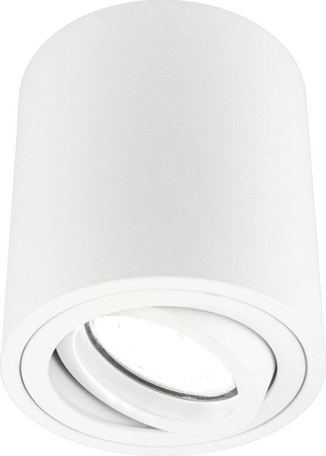 LEDVION LED Opbouwspots Dimbare LED Lamp Plafondlamp Binnen Lamp Witte Lamp Ronde Lamp Verlichting 5W 6500K IP20 Incl. GU10 Lamp