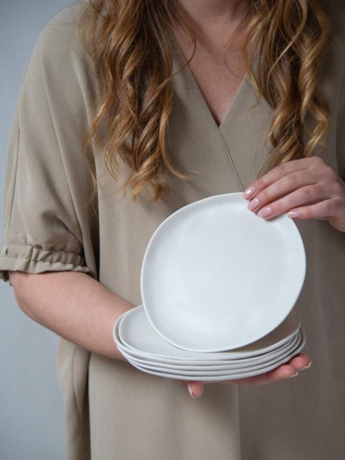 Leeff Outdoor Ontbijtbord OWEN in melamine Ø20cm Ivoor