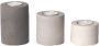 Leeff Tealight Holders 'Teo' set van 3 waxinelichthouders- Concrete 7cm diameter Grijs - Thumbnail 1