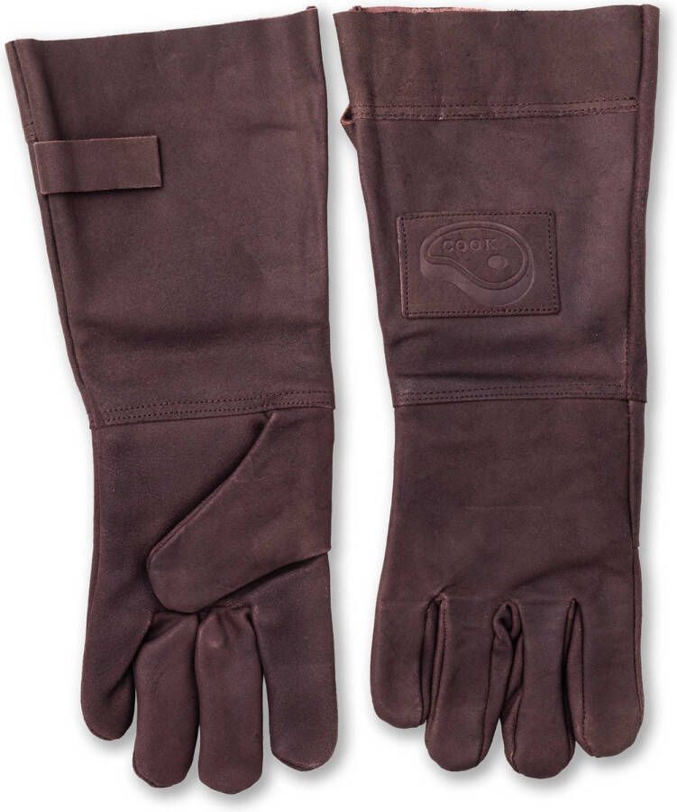 Leertheorie Leren Handschoenen BBQ Donker Bruin Barbecue & Oven handschoenen Lederen Ovenwanten – Extra groot en soepel voor betere bescherming Gevoerd