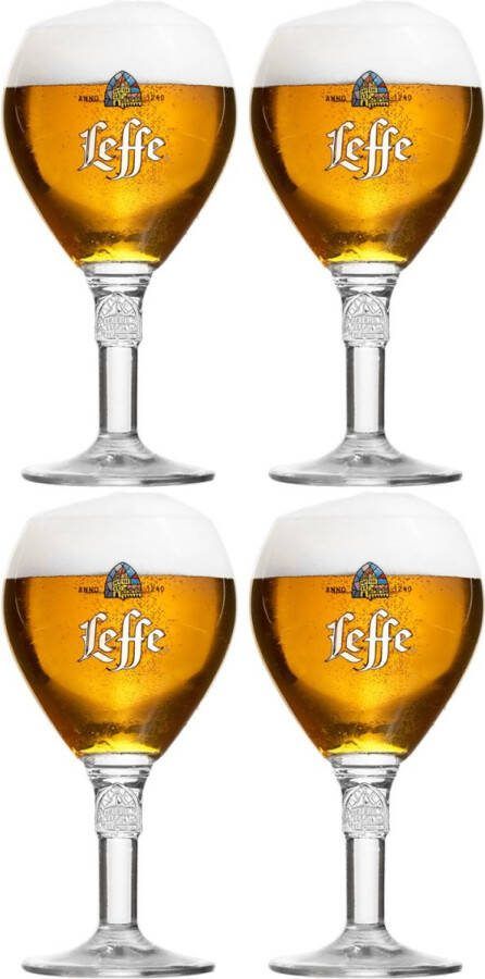 Leffe Bierglazen 330 ml 4 stuks