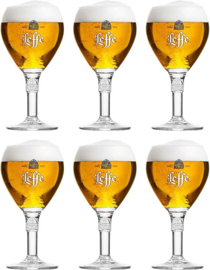 Leffe Bierglazen 250 ml 6 Stuks