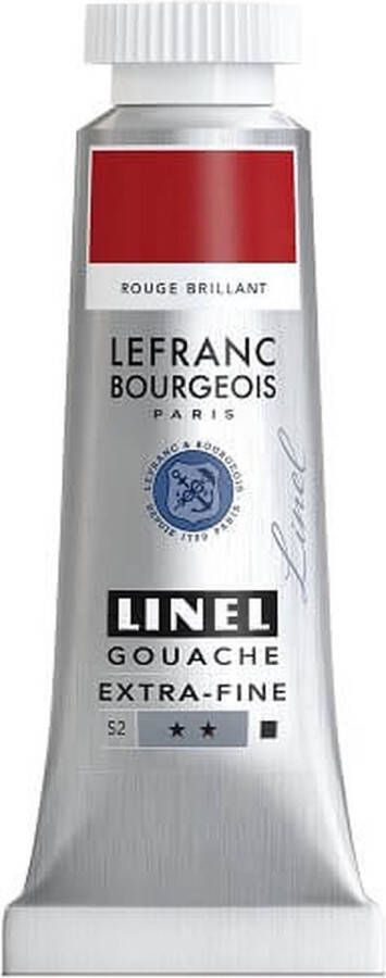 Lefranc & Bourgeois Linel Gouache Extra Fine Brilliant Red 173 14ml