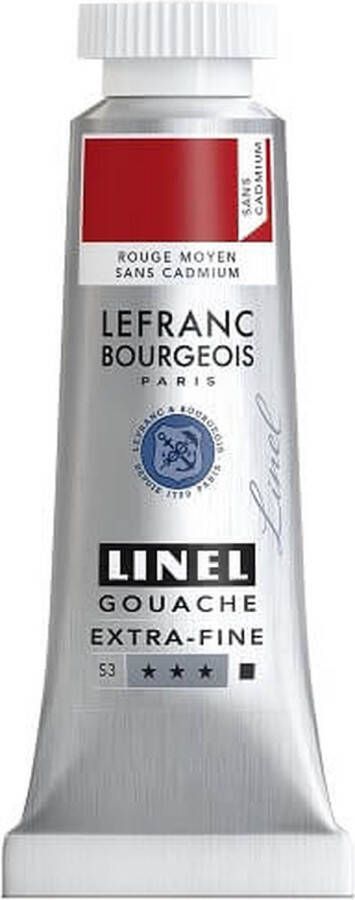 Lefranc & Bourgeois Linel Gouache Extra Fine Cadmium Free Medium Red 174 14ml