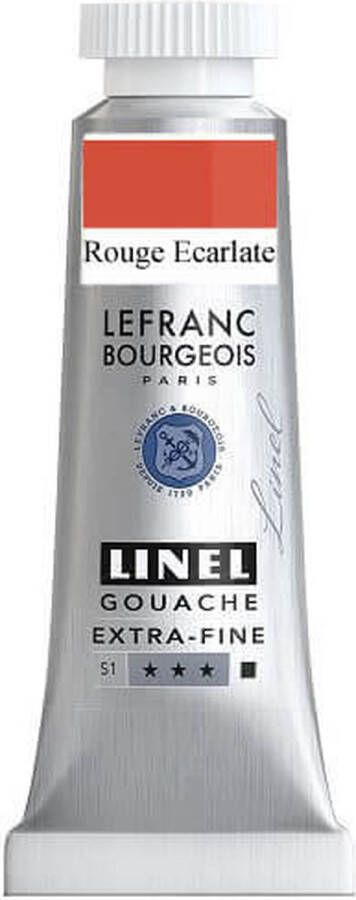 Lefranc & Bourgeois Linel Gouache Extra Fine Cadmium Scarlet Red 169 14ml