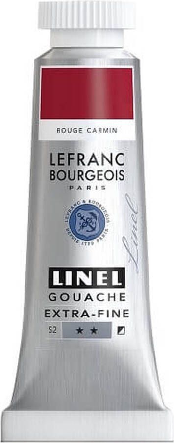 Lefranc & Bourgeois Linel Gouache Extra Fine Carmin Red 176 14ml
