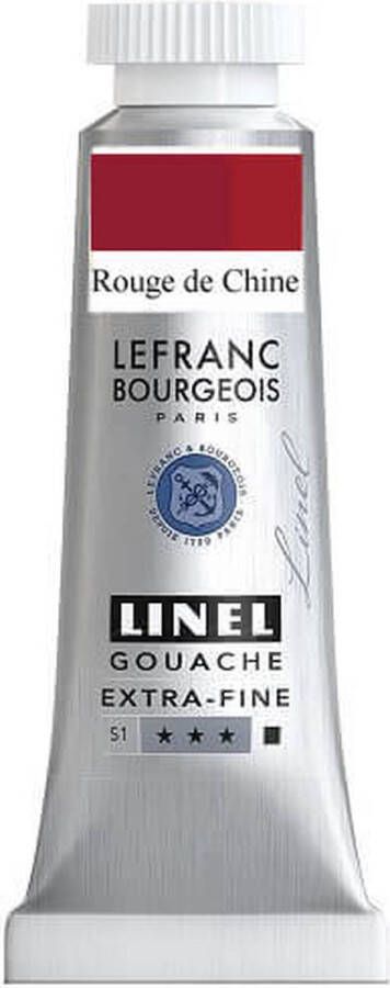 Lefranc & Bourgeois Linel Gouache Extra Fine Chinese Red 175 14ml