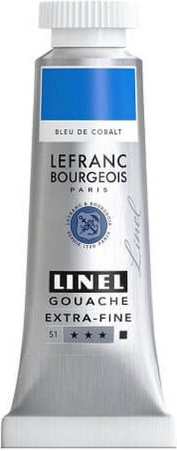 Lefranc & Bourgeois Linel Gouache Extra Fine Cobalt Blue 186 14ml