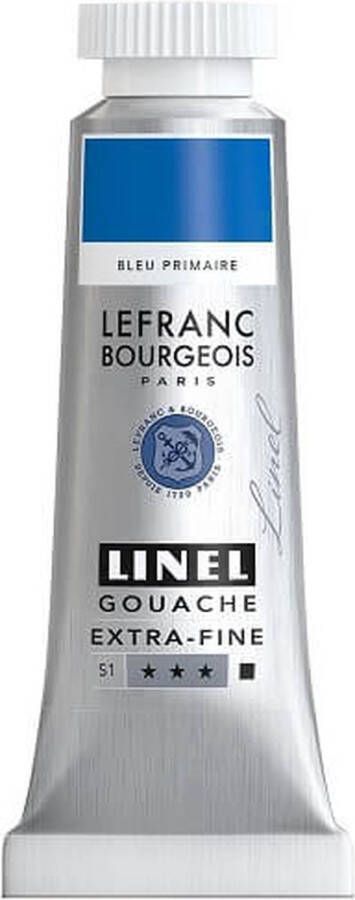 Lefranc & Bourgeois Linel Gouache Extra Fine Cyan Primary Blue 194 14ml