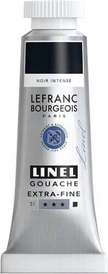 Lefranc & Bourgeois Linel Gouache Extra Fine Deep Black 227 14ml