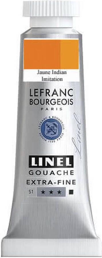 Lefranc & Bourgeois Linel Gouache Extra Fine Indian Yellow Imitation 165 14ml