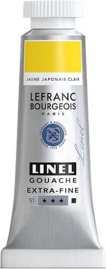 Lefranc & Bourgeois Linel Gouache Extra Fine Japanese Yellow Light 160 14ml