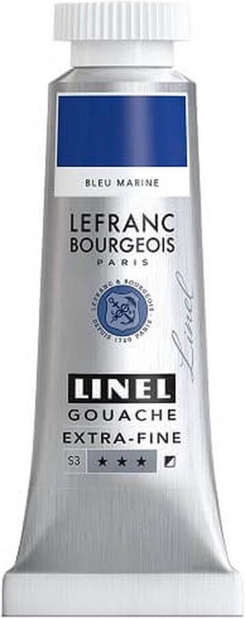 Lefranc & Bourgeois Linel Gouache Extra Fine Marine Blue 190 14ml