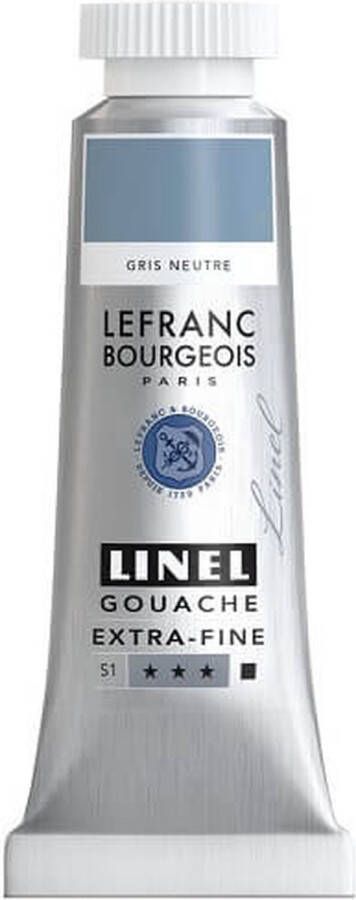 Lefranc & Bourgeois Linel Gouache Extra Fine Neutral Grey 224 14ml