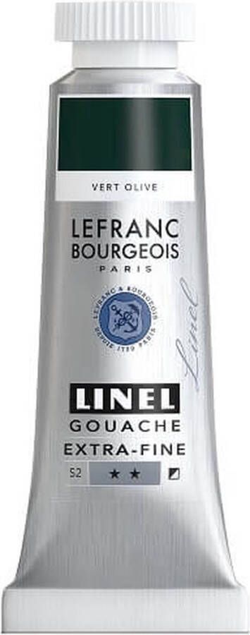 Lefranc & Bourgeois Linel Gouache Extra Fine Olive Green 207 14ml