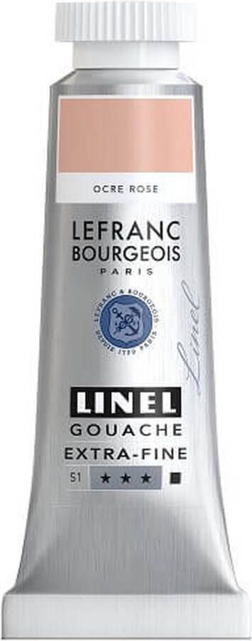 Lefranc & Bourgeois Linel Gouache Extra Fine Pink Ochre 214 14ml