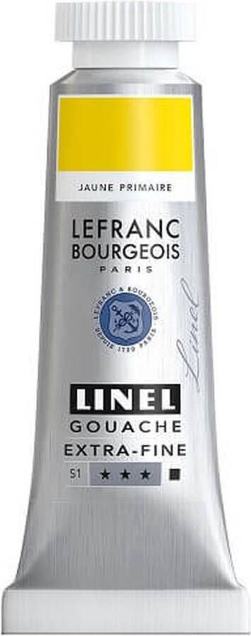 Lefranc & Bourgeois Linel Gouache Extra Fine Primary Yellow 159 14ml