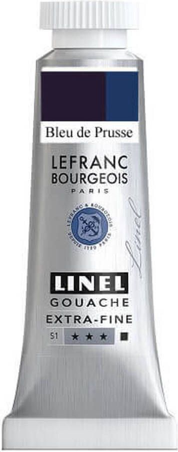 Lefranc & Bourgeois Linel Gouache Extra Fine Prussian Blue 188 14ml