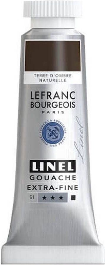 Lefranc & Bourgeois Linel Gouache Extra Fine Raw Umber 220 14ml