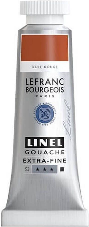 Lefranc & Bourgeois Linel Gouache Extra Fine Red Ochre 215 14ml