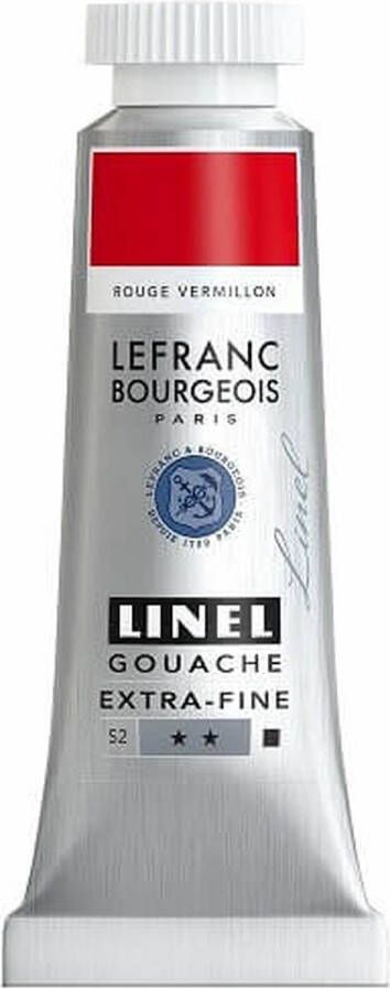 Lefranc & Bourgeois Linel Gouache Extra Fine Red Vermilion Hue 171 14ml