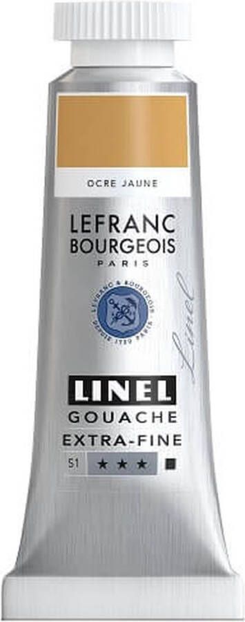 Lefranc & Bourgeois Linel Gouache Extra Fine Yellow Ochre 211 14ml