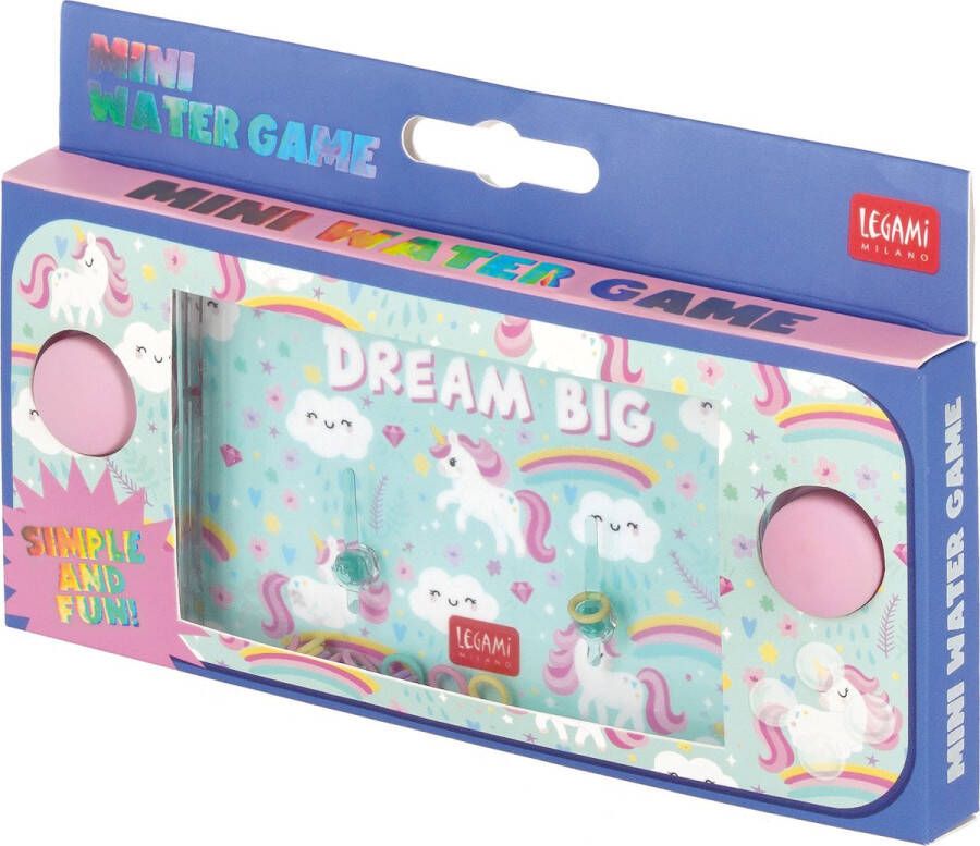 LEGAMI GAME WATERKRACHT POCKET WERKT ZONDER BATTERIJEN UNICORN