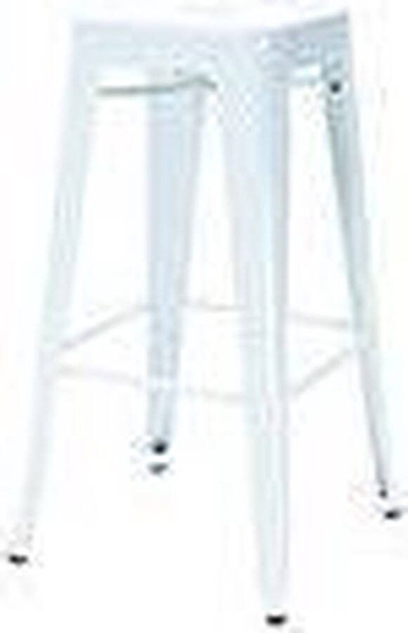 Legend Metalen barkruk wit 77 cm