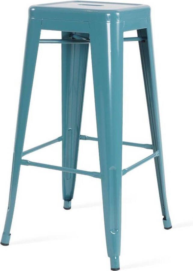 Legend Metalen barkruk zee blauw 77 cm