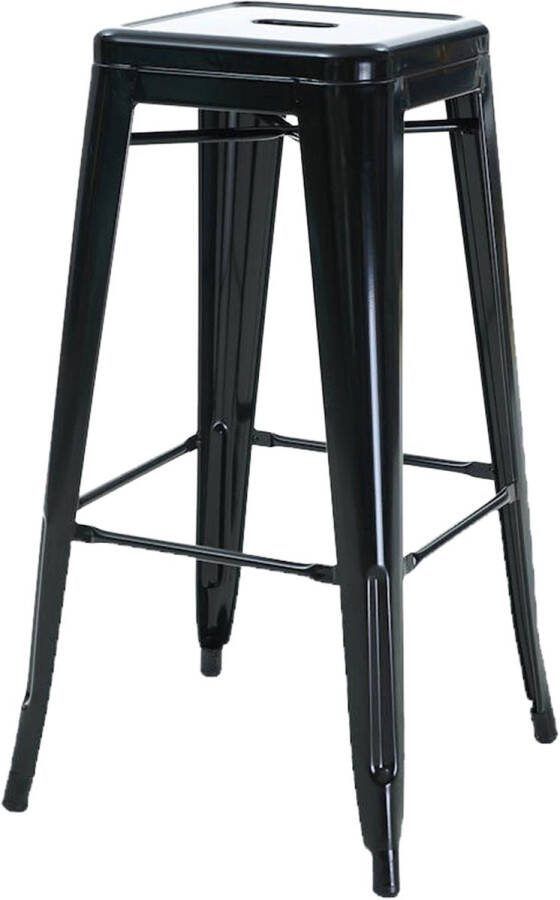 Legend Metalen barkruk zwart 65 cm