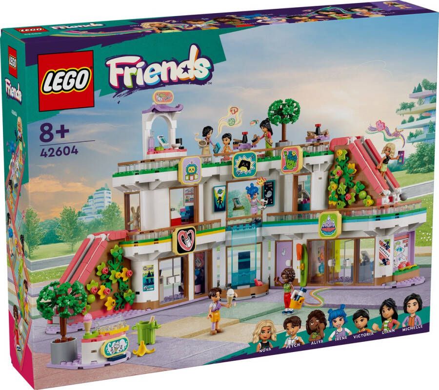 LEGO 42604 Friends Heartlake City winkelcentrum Speelgoedwinkel en Mini Poppetjes Set
