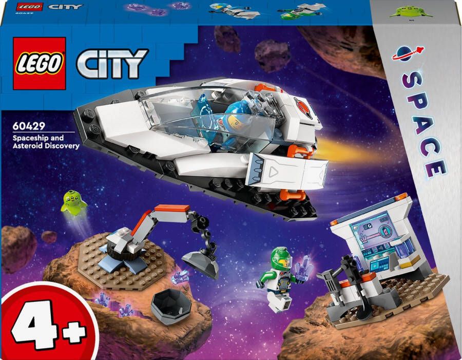 LEGO 60429 City Ruimteschip en ontdekking van asteroïde Ruimte Speelgoed voor Kinderen